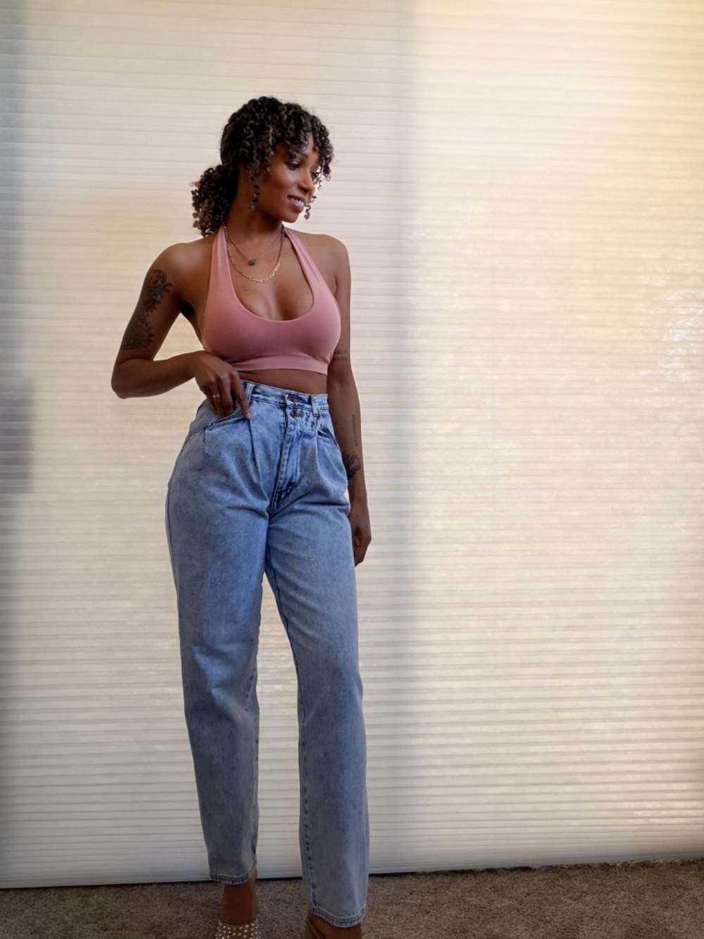 Vintage Palm Springs Yacht Club High Rise Denim Jeans - Picture 2 of 16